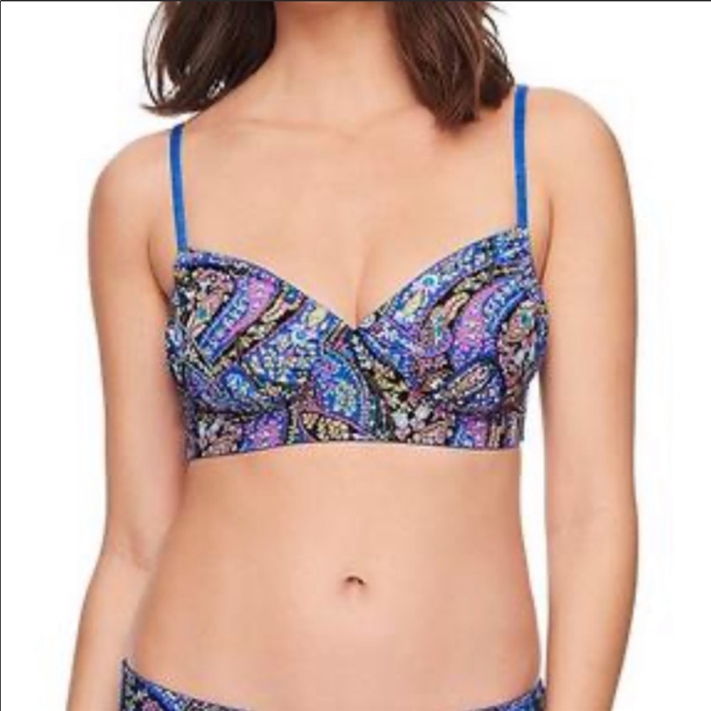 Vera Bradley Reversible Swimsuit Top Size S NWT